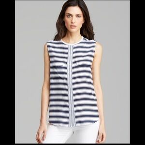 Equipment Lynn sleeveless striped blouse sz small